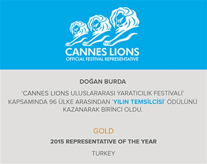 Cannes Lions Yılın Temsilcisi: Doğan Burda